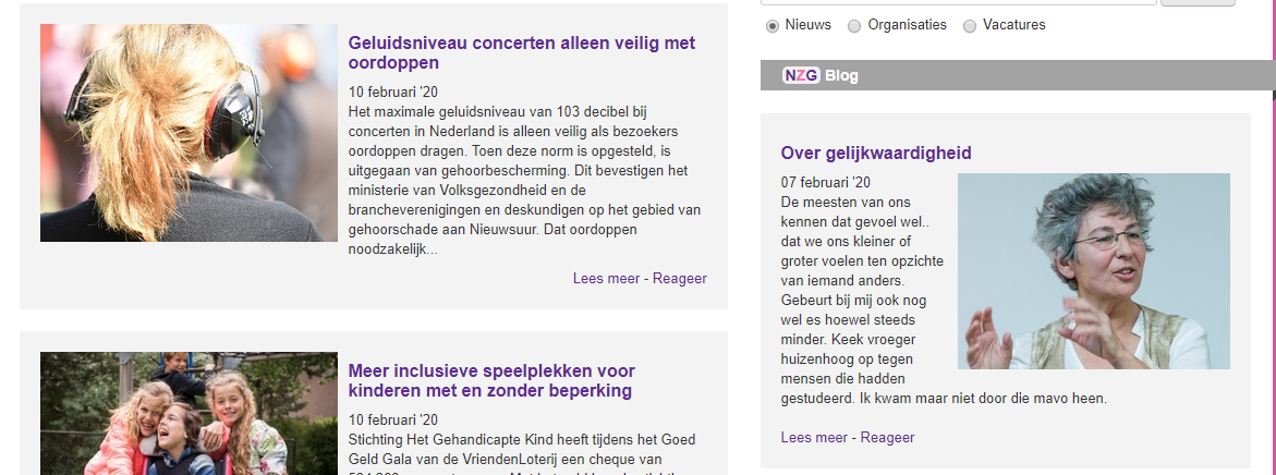 Blog Nationale Zorggids